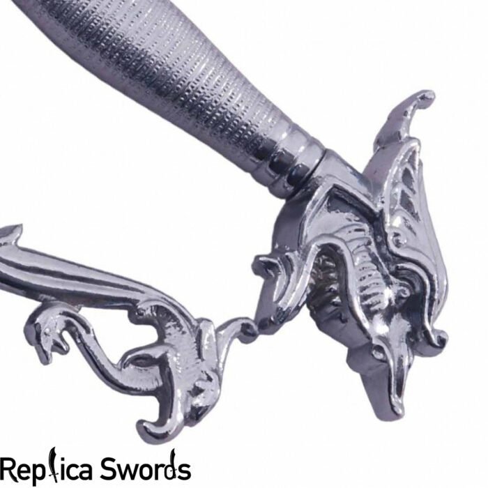 Belly Dance Dragon Scimitar Sword With Silver Handle - Image 5
