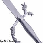 Belly Dance Dragon Scimitar Sword With Silver Handle - Image 4