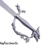 Belly Dance Dragon Scimitar Sword With Silver Handle - Image 3