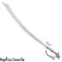 Belly Dance Dragon Scimitar Sword With Silver Handle