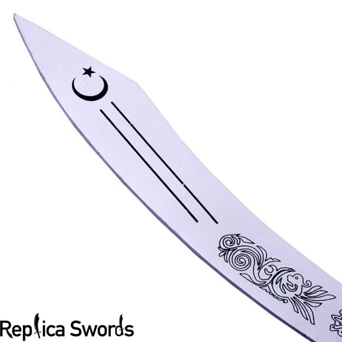 Arabian Belly Dance Dragon Scimitar Sword With Silver Finishing - Image 3