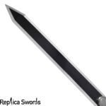 massive black finish dual color berserk guts dragon slayer swords