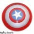 Red Captain America Shield Life Size Replica