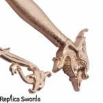 Dragon Head Scimitar Sword with Gold Plated Handle - Image 2