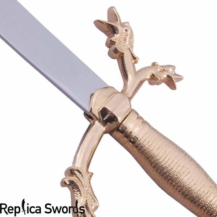 Dragon Head Scimitar Sword with Gold Plated Handle - Image 3