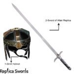 Gimli Helmet & Assassins Creed Altair Sword