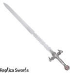 Silver and Ruby Merlin Sword Life Size Replica