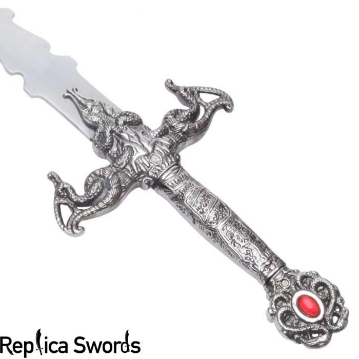 Silver and Ruby Merlin Sword Life Size Replica - Image 3