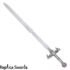 Silver and Ruby Merlin Sword Life Size Replica