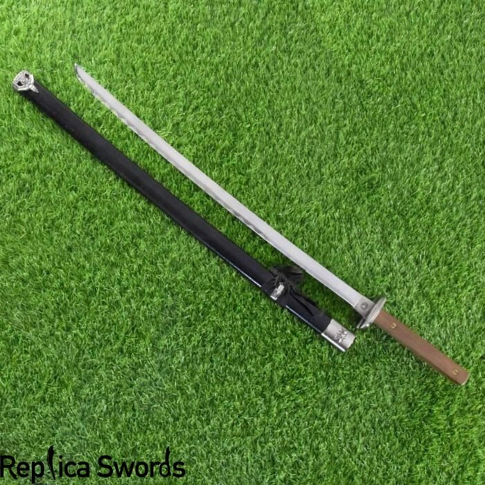 37" Japanese Ninja Sword With Wooden Handle - Image 2