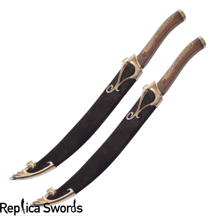 LOTR Legolas Swords Fighting Knives Pair Of Daggers