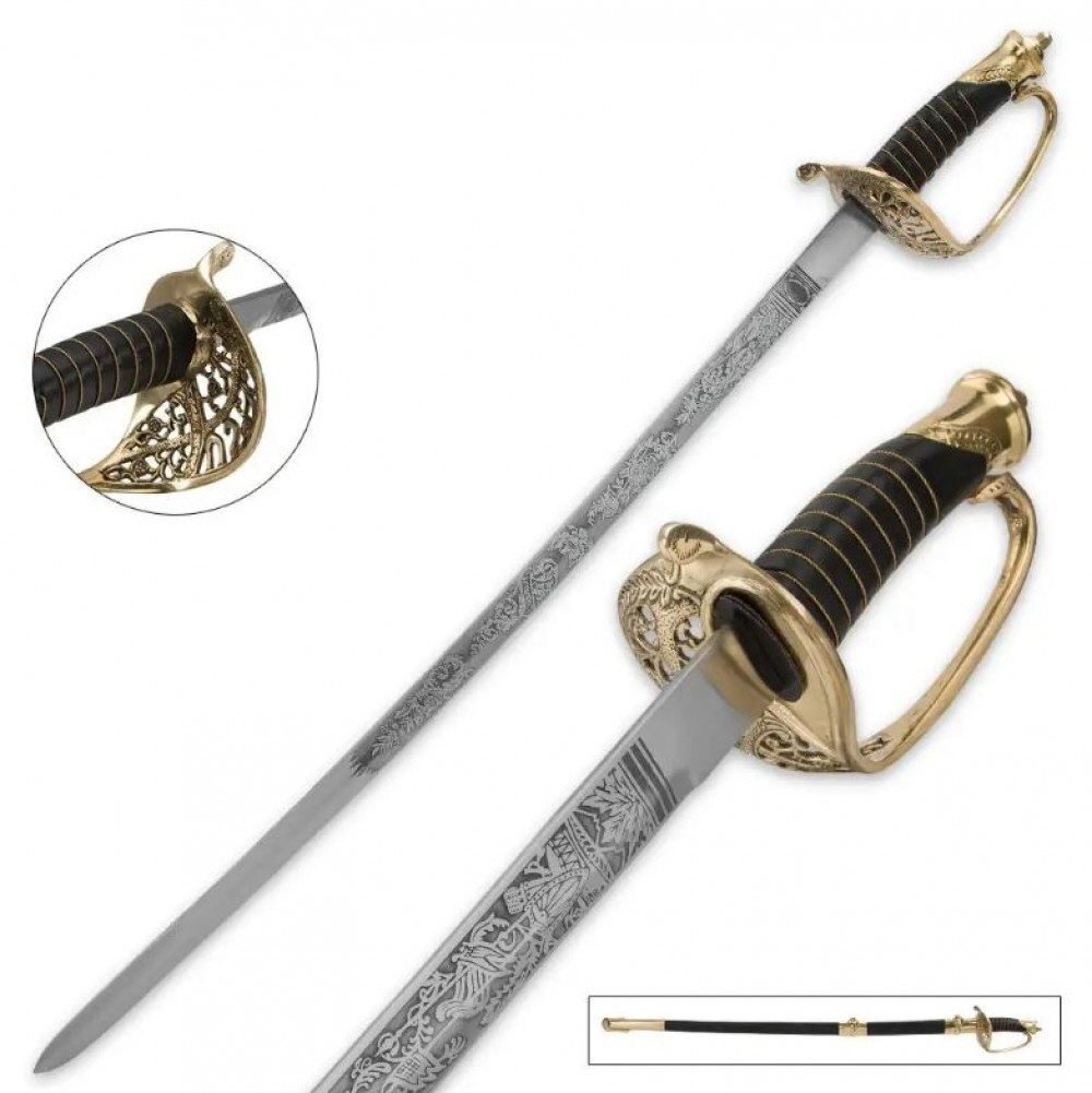 m1850-field-officers-military-sword.jpg Civil War M1850 Field Officers Military Sword - Image 1