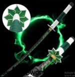Sanemi Shinazugawa Green Nichirin Katana Sword