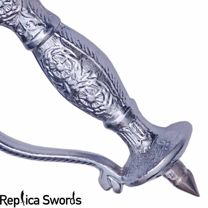 tipu-sultan-silver-sword-2.jpg Indian Ruler Tipu Sultan Sword Silver Life Size Replica - Image 3