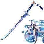 Genshin Impact Kamisato Ayato Haran Geppaku Futsu Sword Replica