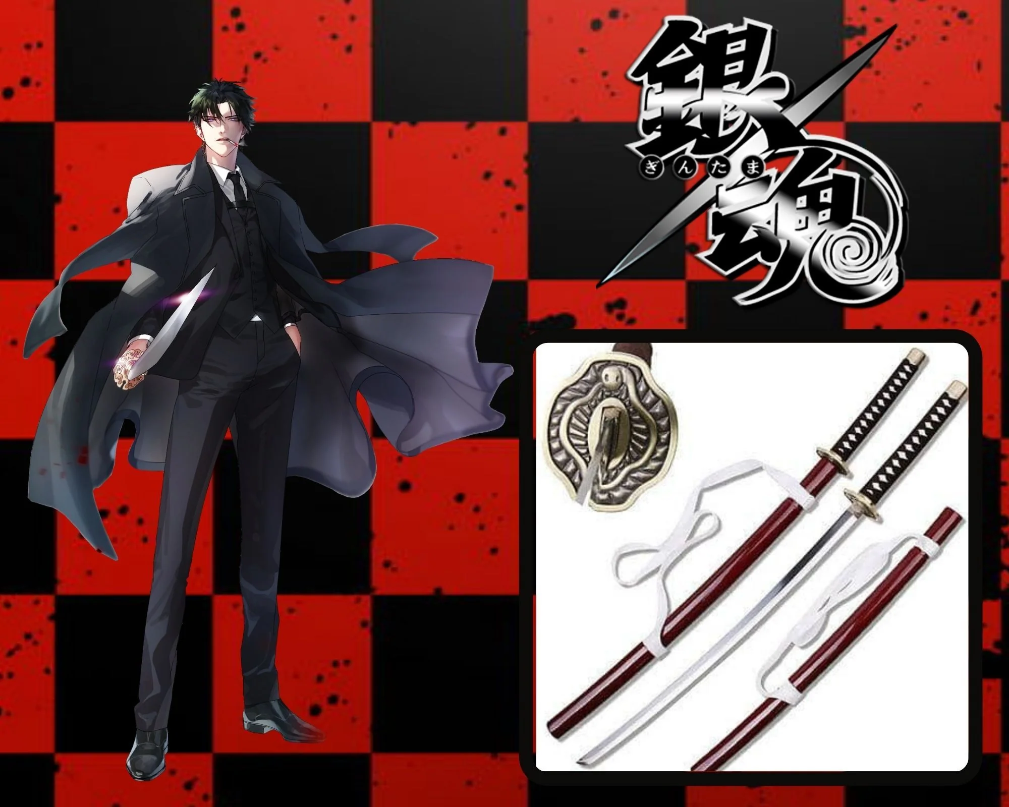 Gintama Hijikata Toshiro Katana Sword Replica Gintama Hijikata Toshiro Katana Sword Replica