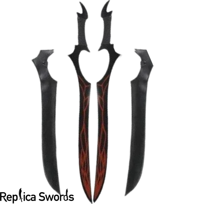 Twin Blade Sword of Julia Sigtuna from Absolute Duo - Pair Of Katana