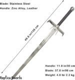 Highlander The Kurgan Sword Life Size Metal Replica