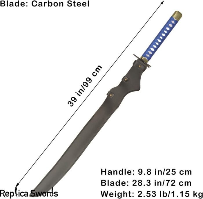 Black Rock Shooter Mato Kuroi Crooked Katana Sword Replica