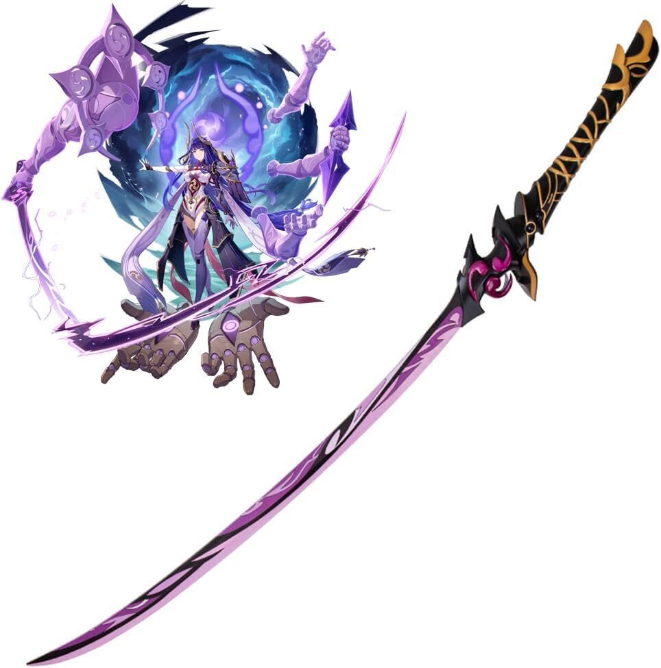 Genshin Impact Raiden Shogun Electro Archon Sword Replica Genshin Impact Raiden Shogun Electro Archon Sword Replica