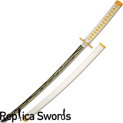 Zenitsu Agatsuma Sword - Yellow Nichirin Blade - DemonSlayer Katana Replica