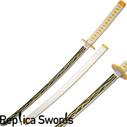 Zenitsu Agatsuma Sword - Yellow Nichirin Blade - DemonSlayer Katana Replica