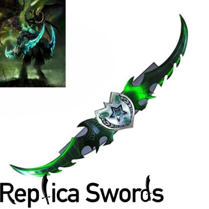 WOW Azzinoth Illidan Warglaive With Green Blades 49