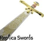 King Solomon Sword Full Size Red/Gold Metal Replica